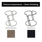 Table basse en verre et base ronde Made in Italy - Tullia Viadurini