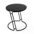 Table basse en verre et base ronde Made in Italy - Tullia