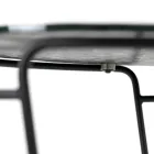 Table basse en verre et base ronde Made in Italy - Tullia Viadurini