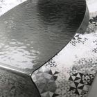 Table basse en verre trempé courbé Made in Italy - Palermo Viadurini