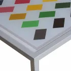 métal café moderne salon 50x50cm Nina, made in Italy Viadurini