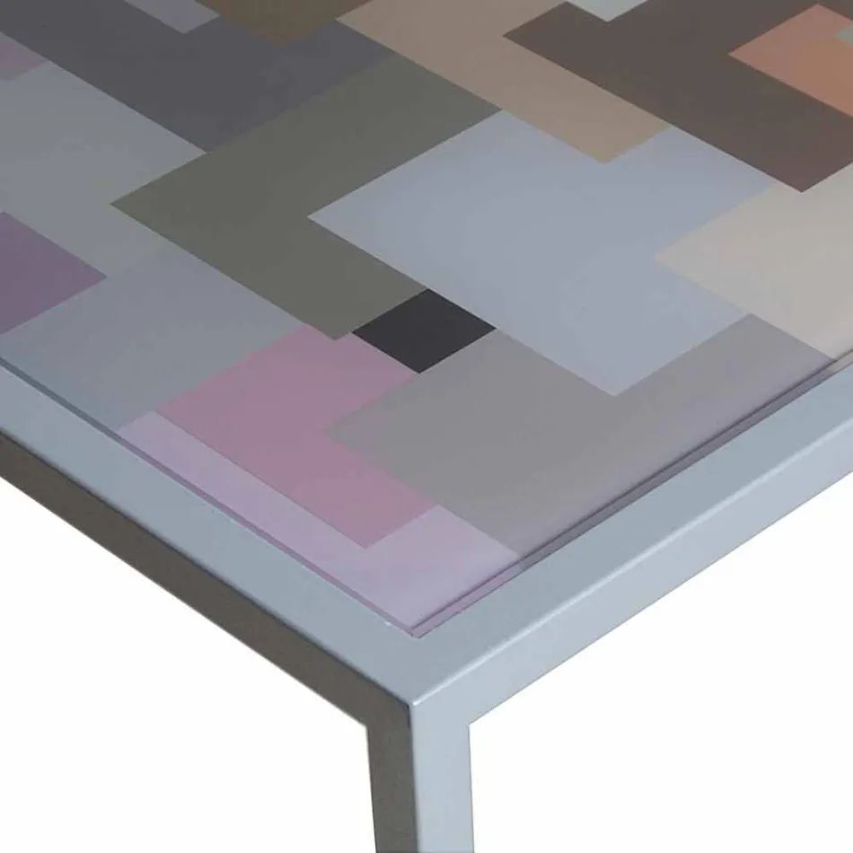 métal café moderne salon 50x50cm Nina, made in Italy Viadurini