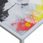 métal café moderne salon 50x50cm Nina, made in Italy Viadurini