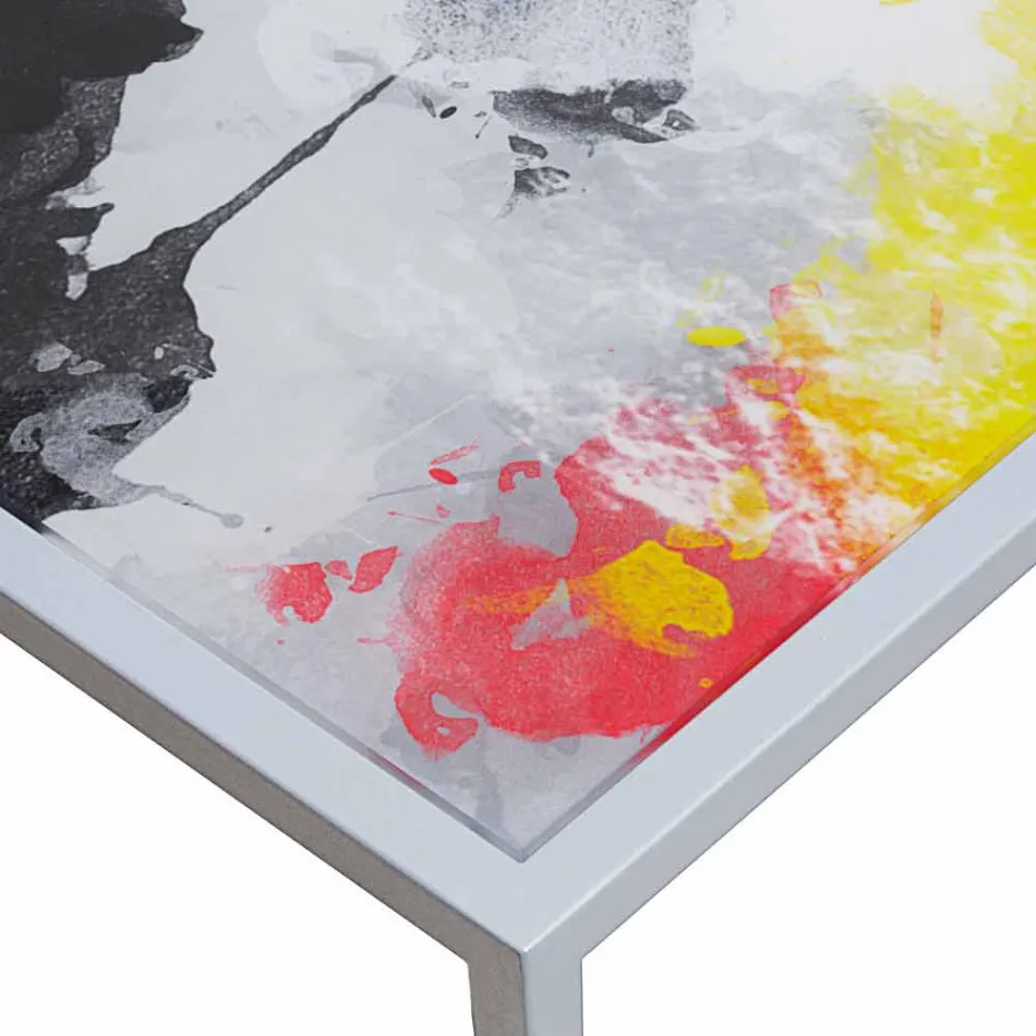 métal café moderne salon 50x50cm Nina, made in Italy Viadurini