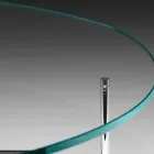 Table basse moderne avec plateau en verre Made in Italy - Cinci Viadurini