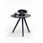 Table basse moderne avec plateau rond en grès Made in Italy - Stuttgart Viadurini