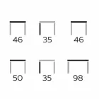 Table basse moderne en grès et bois de hêtre Made in Italy - Titanic Viadurini