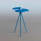 Table basse moderne en feuille colorée de design Originae - Coccinelle Viadurini