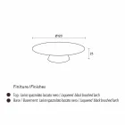 Table basse moderne, de noir laqué Giglio Viadurini