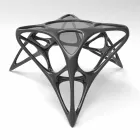 Moderne verre de café salon et Adamantx® Lunar Table # 2 Viadurini