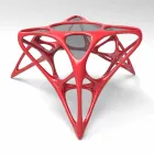 Moderne verre de café salon et Adamantx® Lunar Table # 2 Viadurini