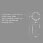 Table basse ronde moderne en métal et marbre de haute qualité - Raphael Viadurini