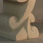 Table basse ovale pierre vivante et design cristal Arachné-S Viadurini