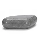 Table Basse Ovale en Pierre Fossile Moderne - Avenue Viadurini