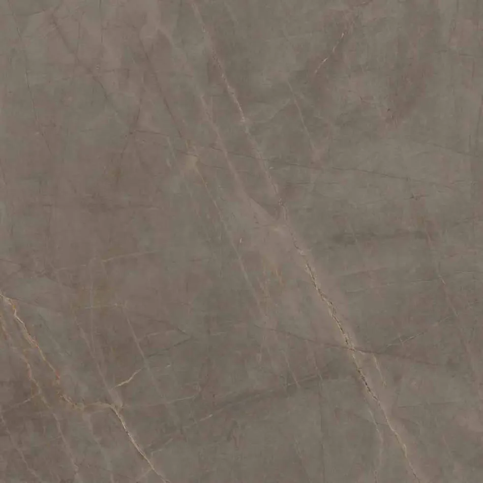 Table basse carrée en grès avec base en métal Made in Italy - Albert Viadurini