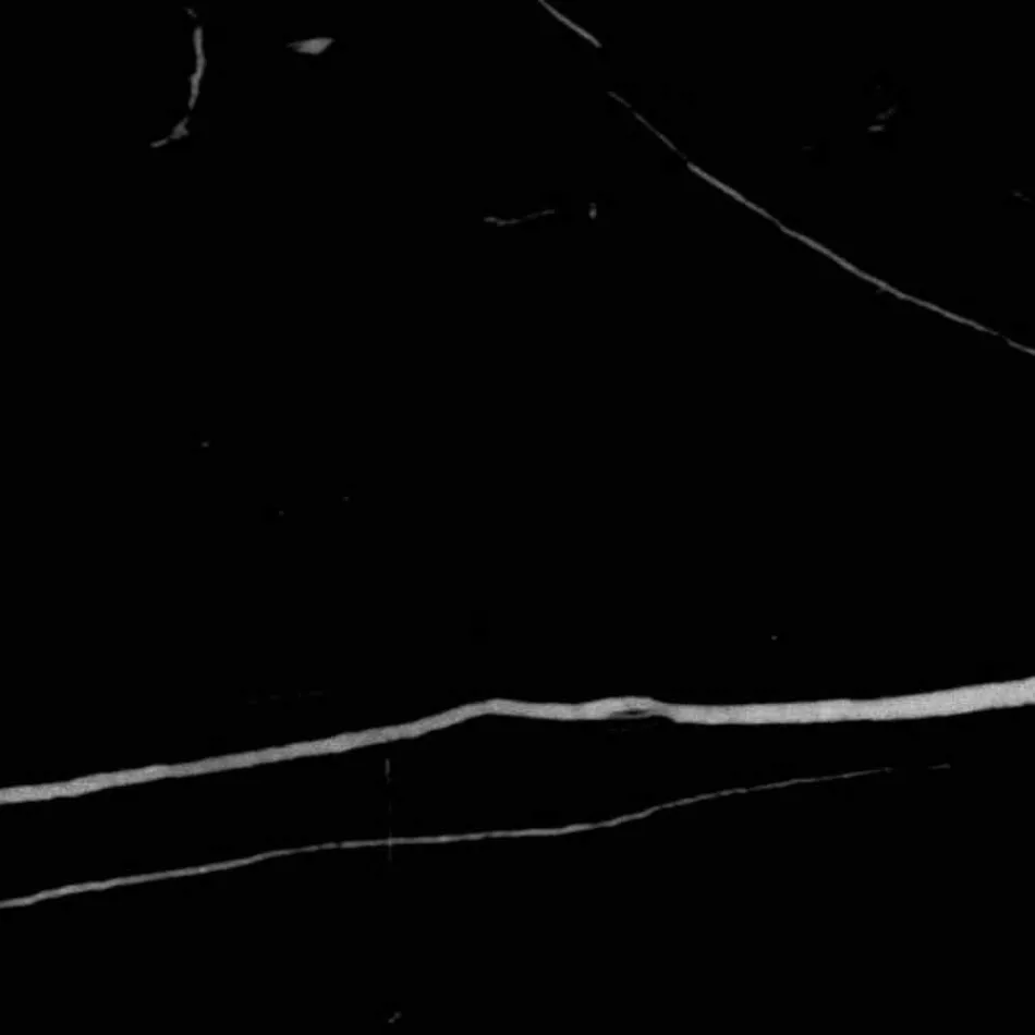 Table basse carrée en grès avec base en métal Made in Italy - Albert Viadurini