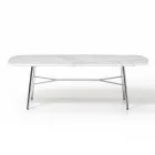 Table basse rectangulaire avec plateau en marbre Made in Italy - Makino Viadurini