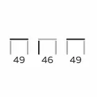 Table basse design ronde en grès et frêne Made in Italy - Bering Viadurini