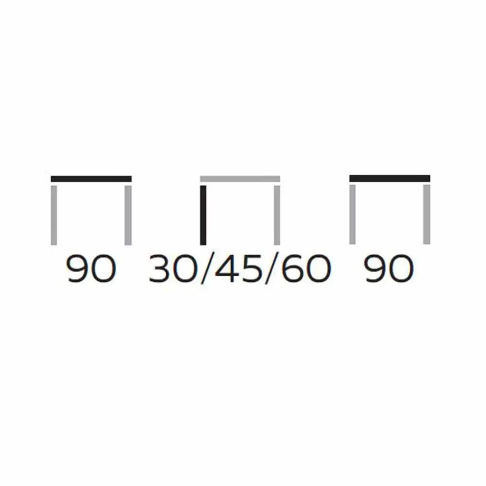 Table basse ronde en grès et métal moderne Made in Italy - Albert Viadurini