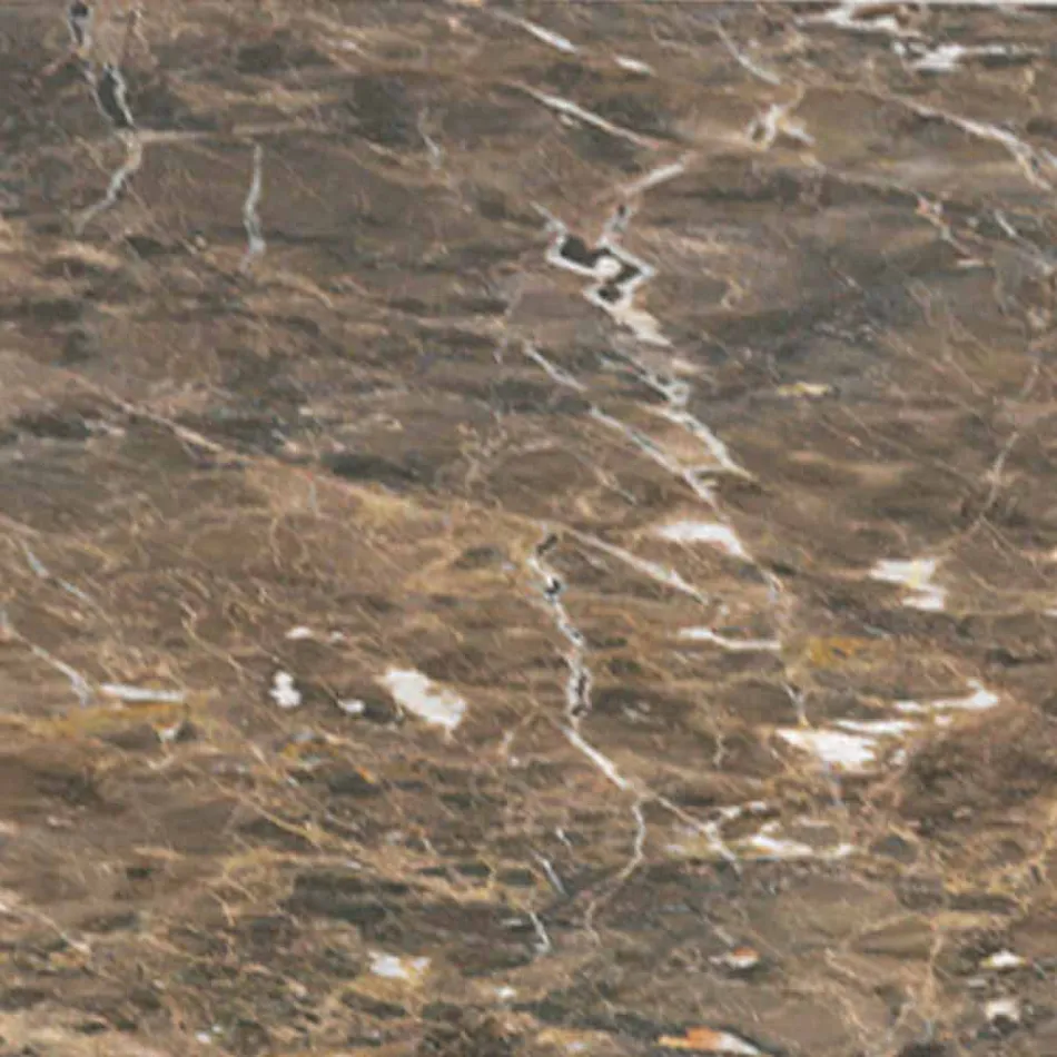 Table basse ronde en marbre et bois de hêtre Made in Italy - Daniela Viadurini