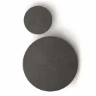 Table basse ronde en MDF avec structure en métal Made in Italy - Aloe Viadurini