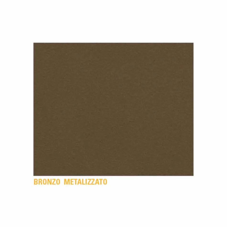 Table basse ronde de luxe en métal peint Made in Italy - Mina Viadurini