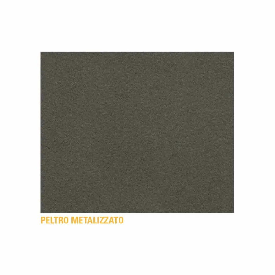 Table basse ronde de luxe en métal peint Made in Italy - Mina Viadurini