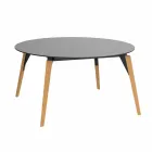 Table basse ronde en bois et plateau en Hpl en 2 tailles - Bois Faz - Vondom Viadurini