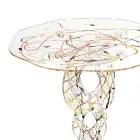 Table Basse Ronde en Plexiglas Transparent et Plateau Coloré - Phosphorus Viadurini