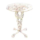 Table Basse Ronde en Plexiglas Transparent et Plateau Coloré - Phosphorus Viadurini