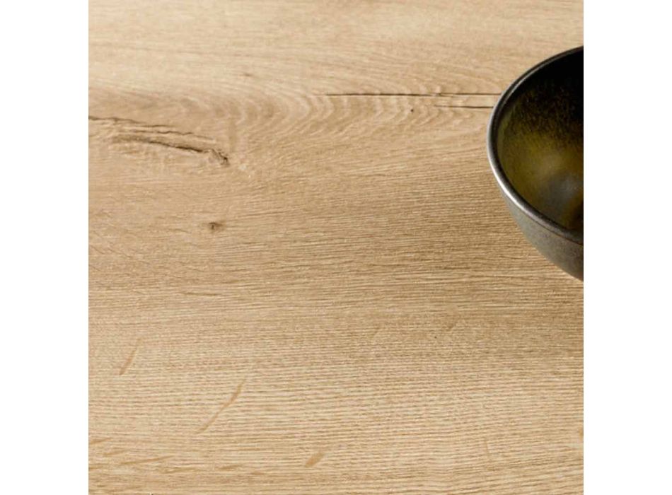 Table basse transformable en bois et acier fabriquée en Italie - Demetro Viadurini