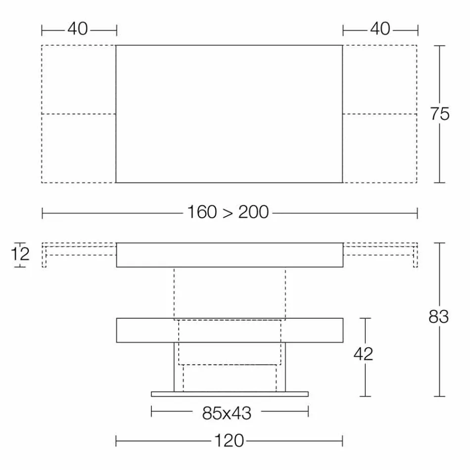 Table basse transformable en bois et acier fabriquée en Italie - Demetro Viadurini