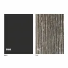 Table basse transformable en bois et acier fabriquée en Italie - Demetro Viadurini