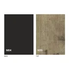 Table Transformer en Bois et Acier Made in Italy - Demetro Viadurini