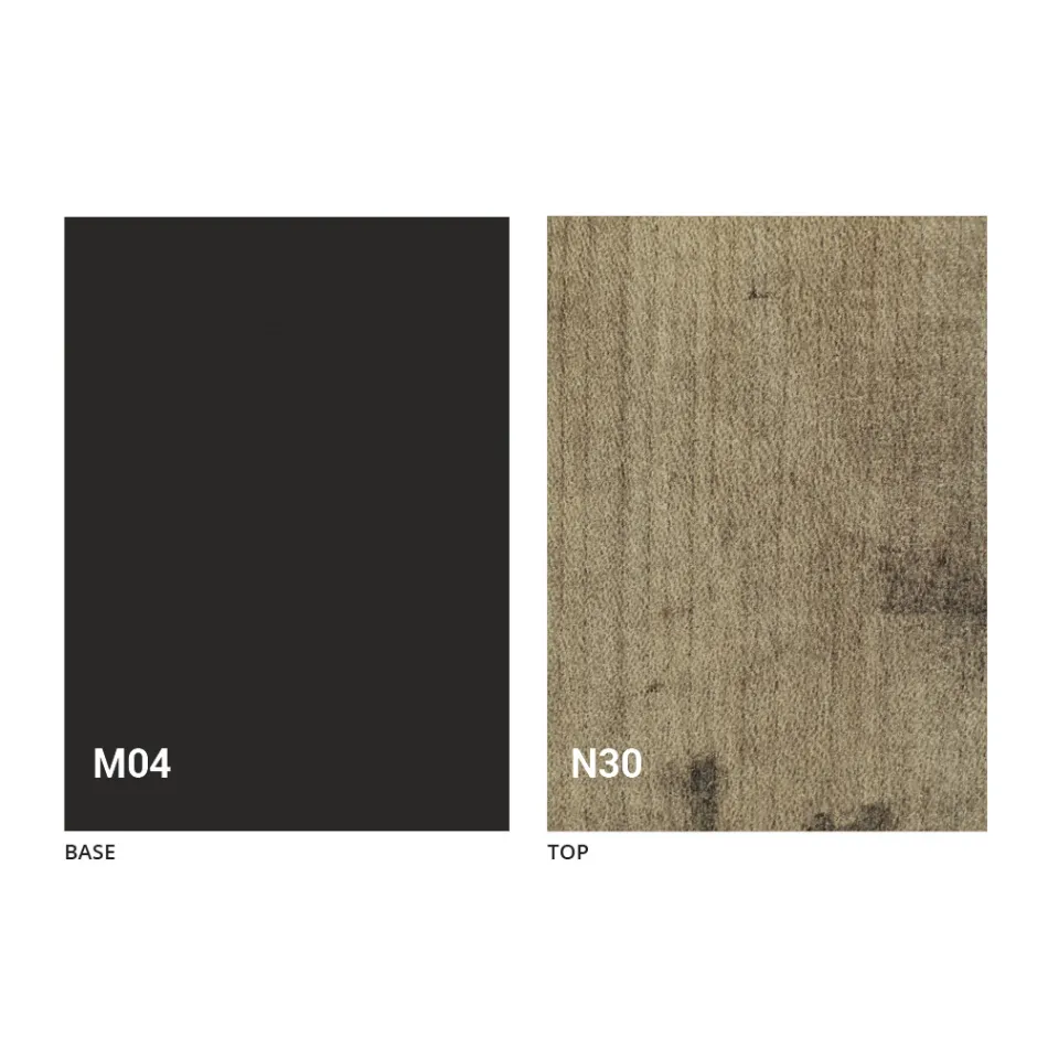 Table Transformer en Bois et Acier Made in Italy - Demetro Viadurini