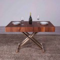 Table basse transformable en bois et métal Made in Italy - Patroclo