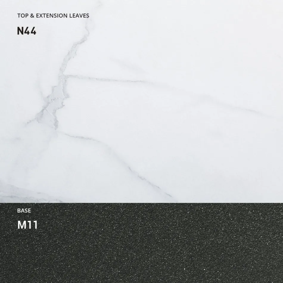 Table Basse Transformable en Bois et Métal, Made in Italy - Sanrocco Viadurini