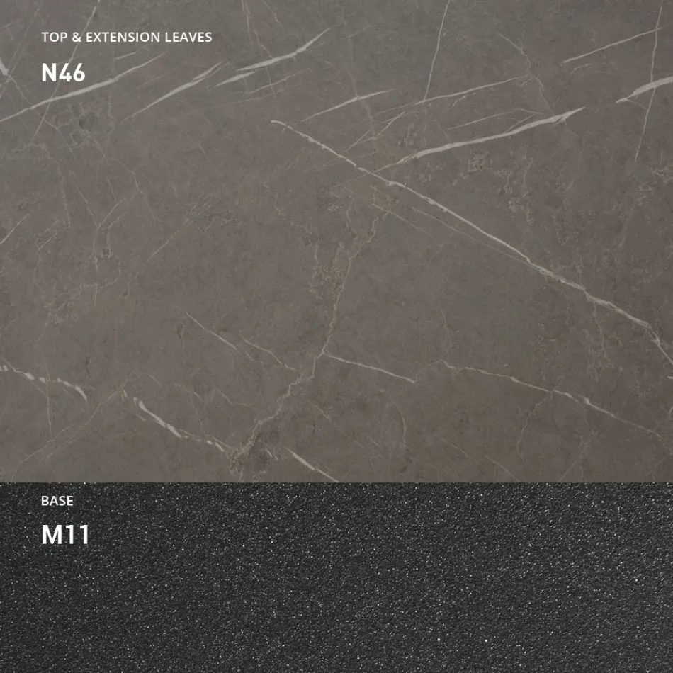 Table Basse Transformable en Bois et Métal, Made in Italy - Sanrocco Viadurini