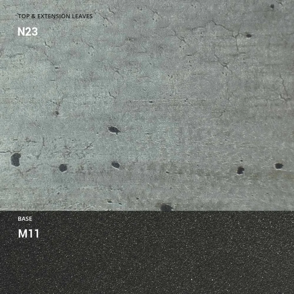 Table Basse Transformable en Bois et Métal, Made in Italy - Sanrocco Viadurini