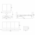Table basse transformable en bois massif fabriquée en Italie - Trabucco Viadurini