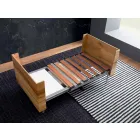 Table basse transformable en bois massif fabriquée en Italie - Trabucco Viadurini