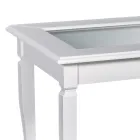 Table basse de salon avec tableau d'affichage en verre Made in Italy - Demetra Viadurini