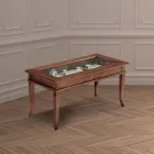 Table basse de salon avec tableau d'affichage en verre Made in Italy - Demetra Viadurini