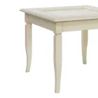 Table basse de salon avec tableau d'affichage rembourré en verre Made in Italy - Demetra Viadurini