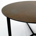 Table basse en acier et grès cérame Made in Italy - Aspira Viadurini