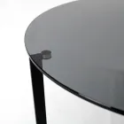 Table basse en acier et verre Made in Italy - Aspira Viadurini