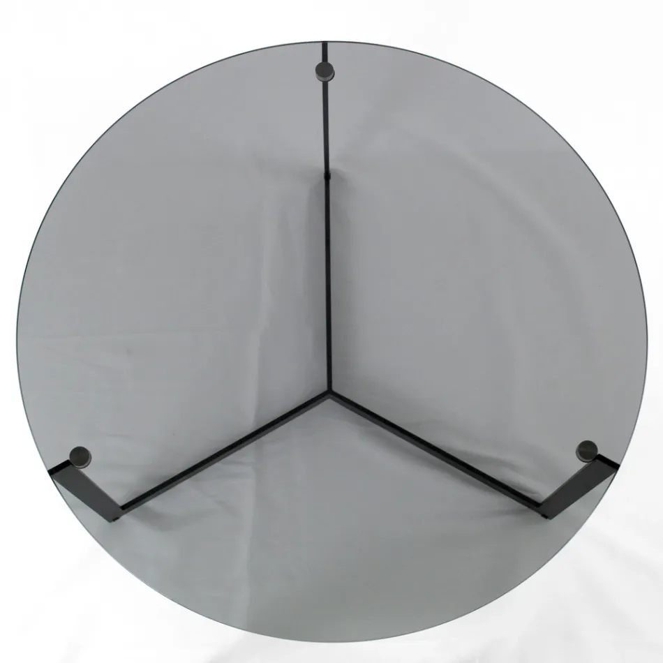 Table basse en acier et verre Made in Italy - Aspira Viadurini