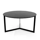 Table basse en acier et verre Made in Italy - Aspira Viadurini