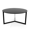Table basse en acier et verre Made in Italy - Aspira