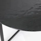 Table basse en acier et verre Made in Italy - Aspira Viadurini